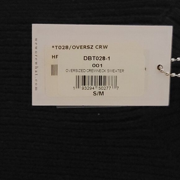 Danielle Bernstein‎ Oversized Crewneck Sweater in Black Size S/M - Picture 3 of 8